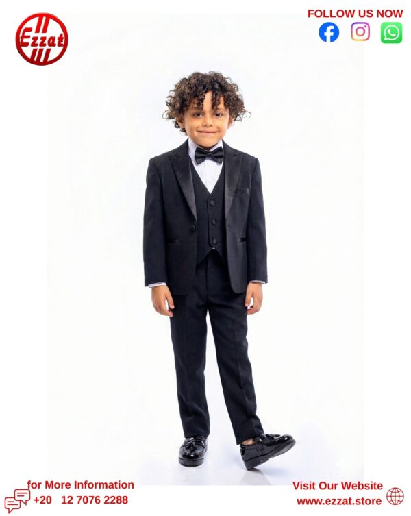 بدلة أطفال سوارية - ٣ قطع - بونطه عالية